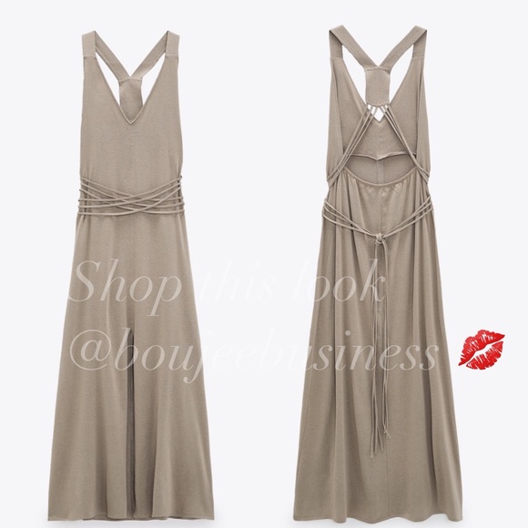 ZARA BNWT Long Halter Dress - Picture 4 of 4